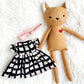 cat doll, cloth cat