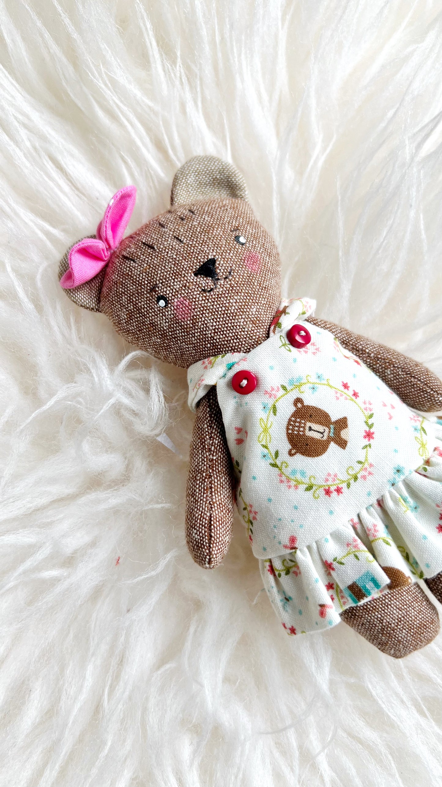 Bear Doll, Pocket Bear, Animal Doll, Pocket Animal, Easter gift