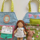 Travel Dollhouse, Portable Doll House, Fabric Dollhouse, Quiet Book